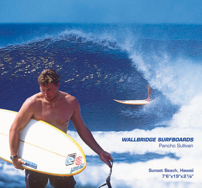 Pancho Sullivan riding Wallbridge Surfboards in Hawaii